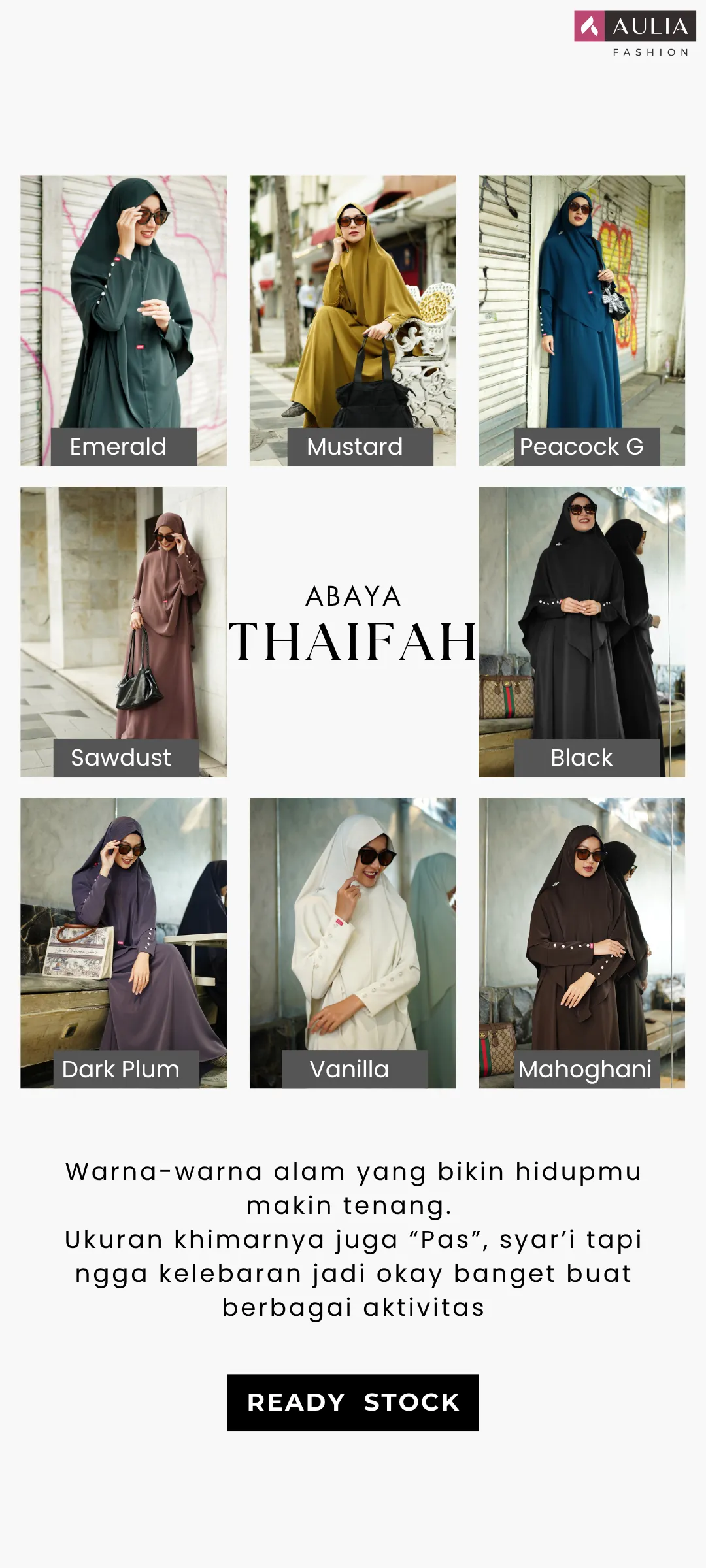 Varian warna Thaifah