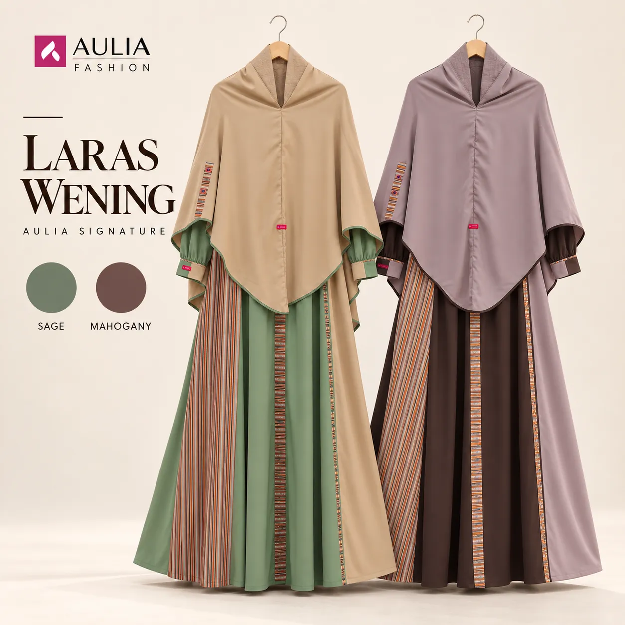 Cutting syar'i Gamis Laras Wening