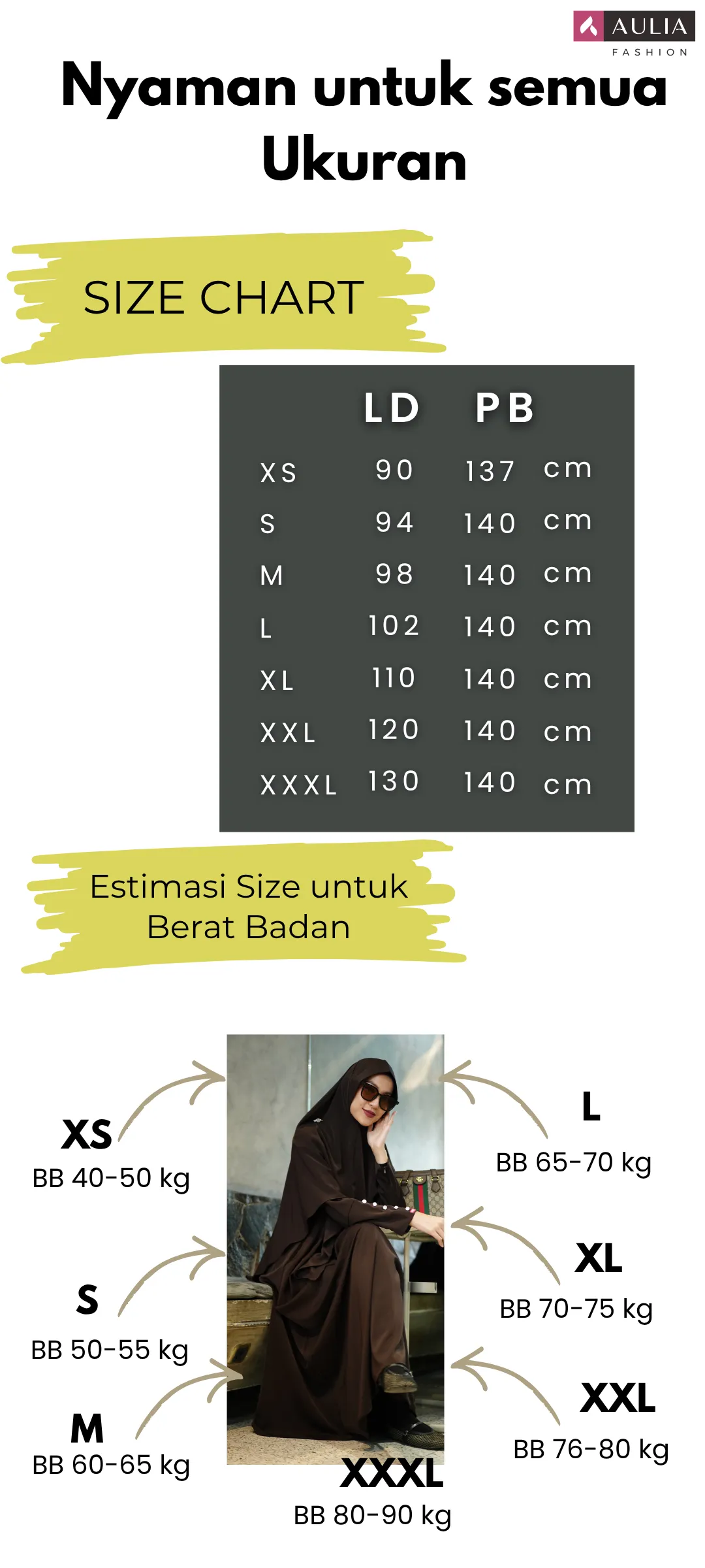 Size Chart Thaifah