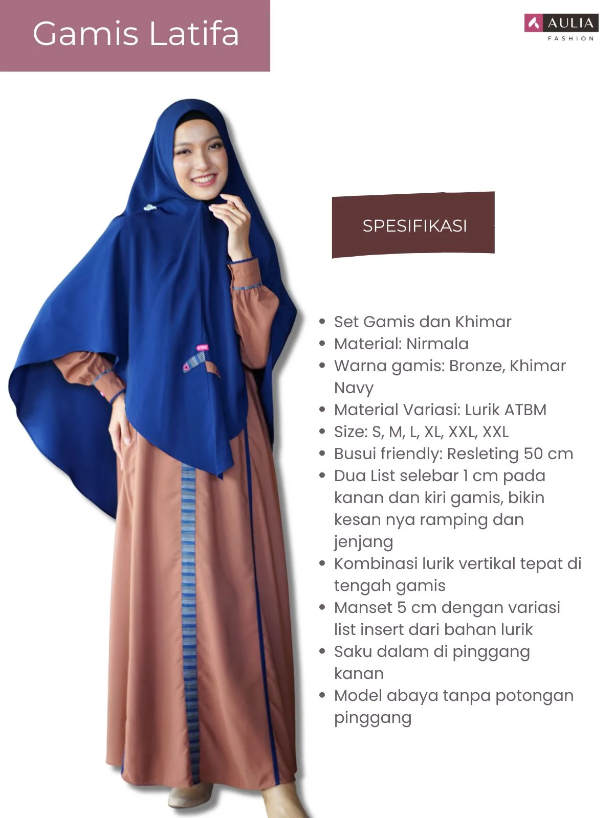 Spesifikasi Gamis Latifa