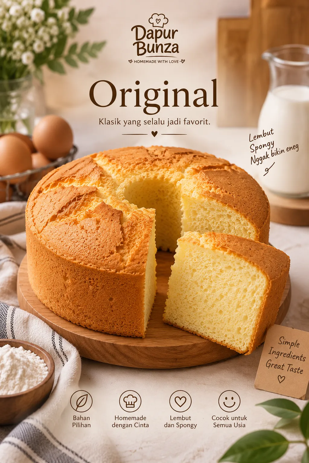 Chiffon Cake Dapur Bunza 1