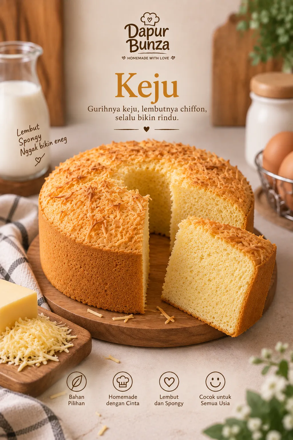 Chiffon Cake Dapur Bunza 4