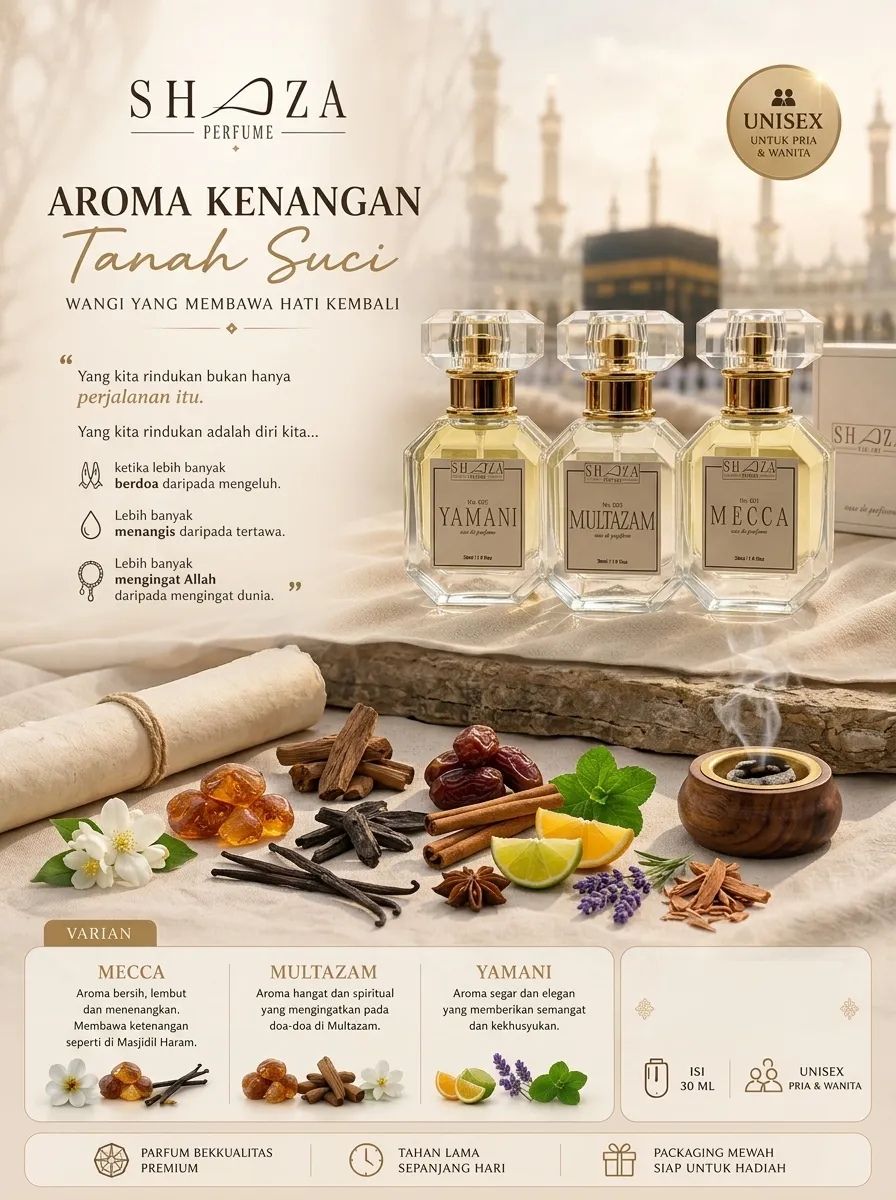 Parfum Shaza – Parfum Mekkah Madinah, Aulia Fashion