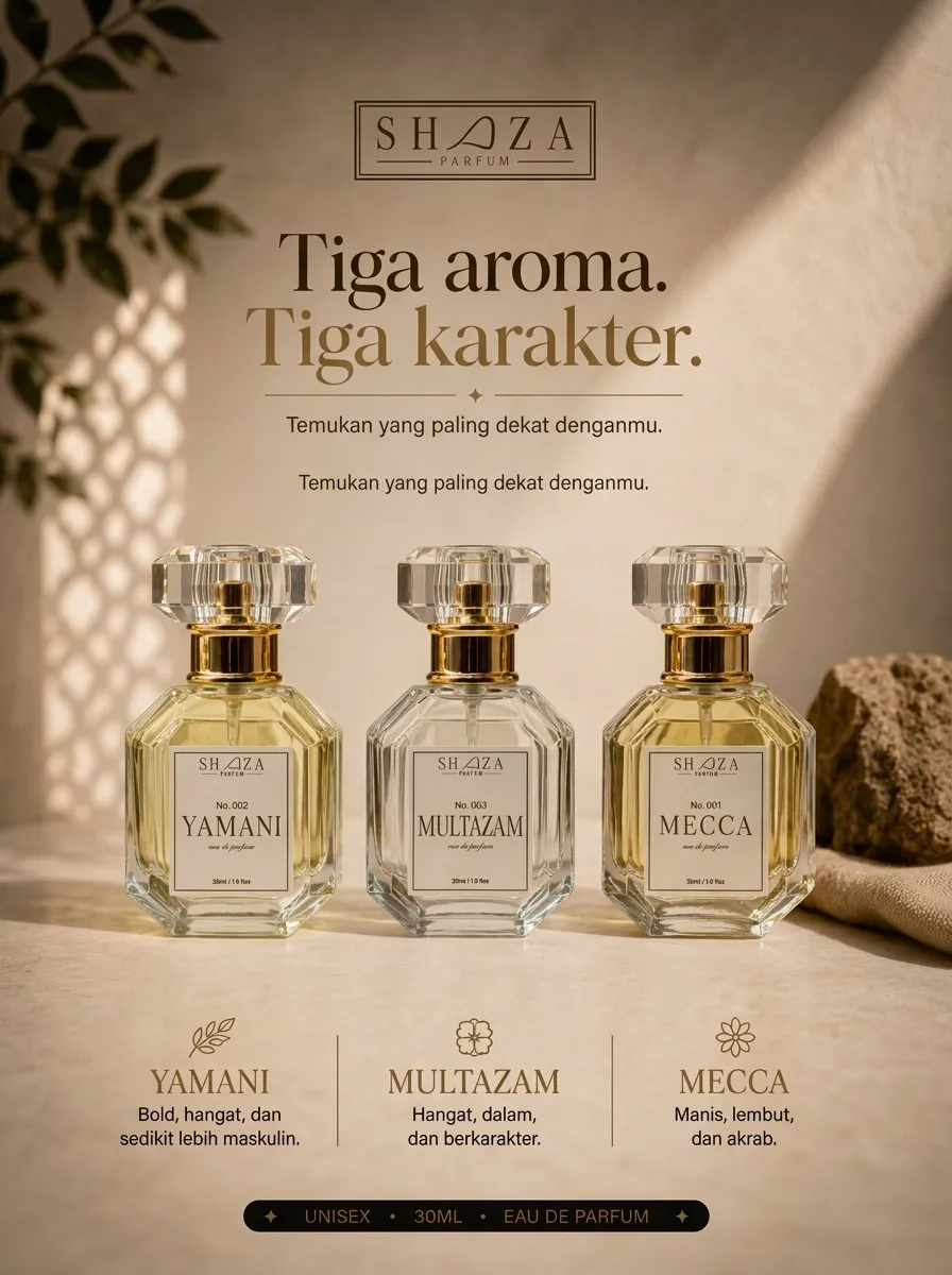 Bingung pilih varian aroma Parfum Shaza