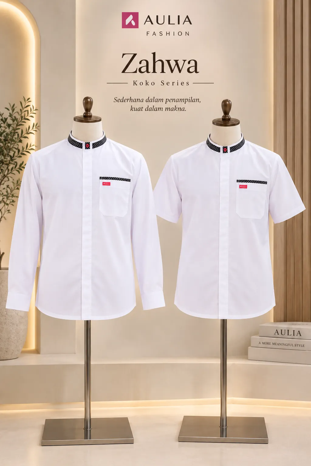 Koko Lengan Pendek Zahwa