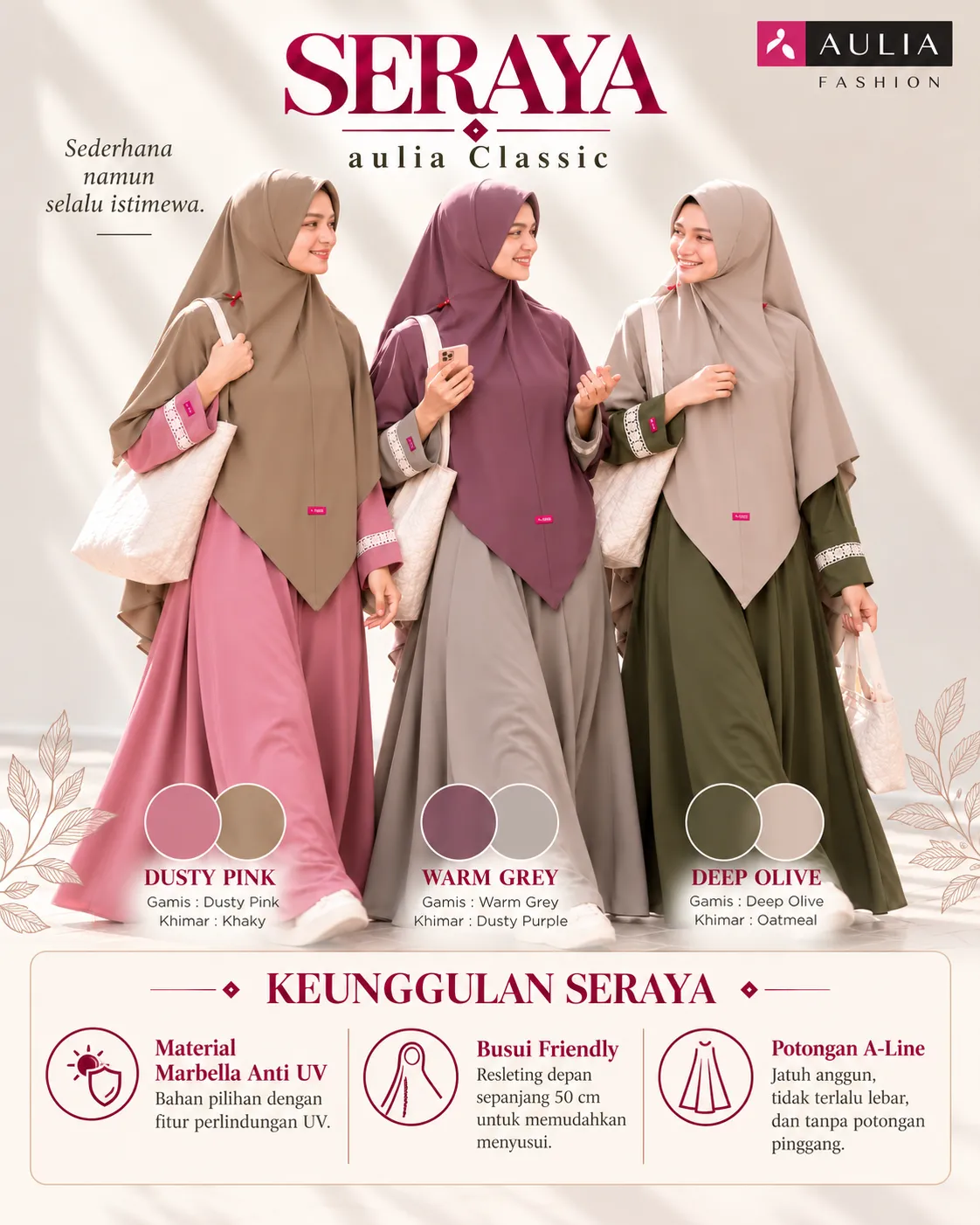 Gamis Seraya Aulia Classic Hero