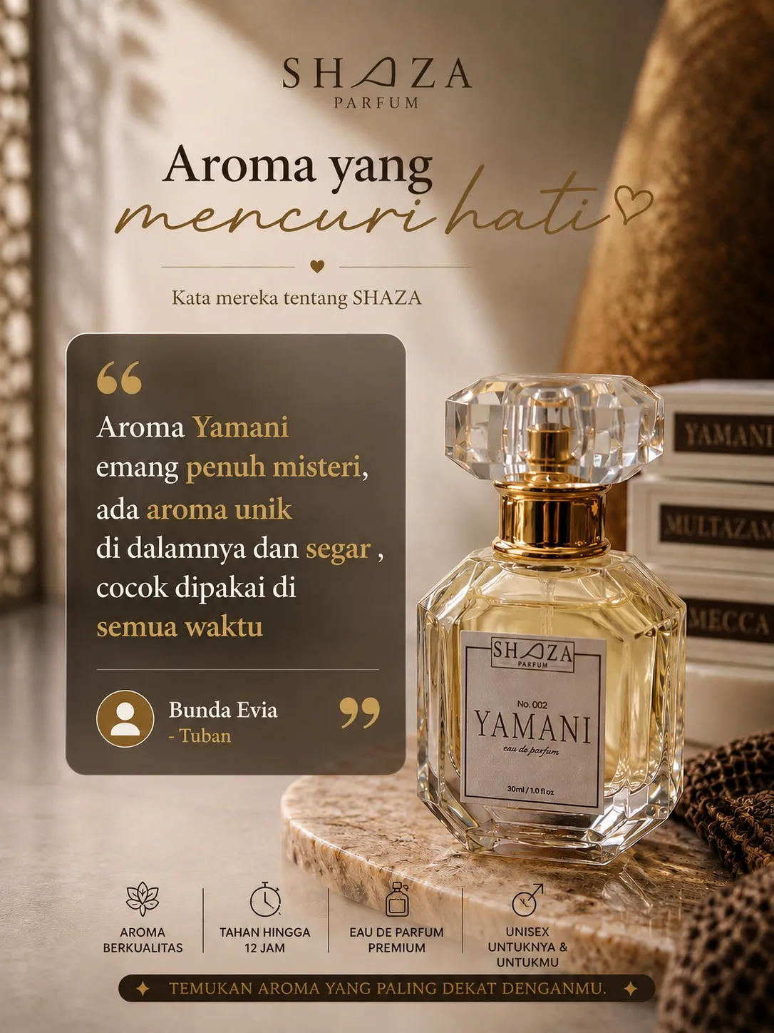 Testimoni Parfum Shaza