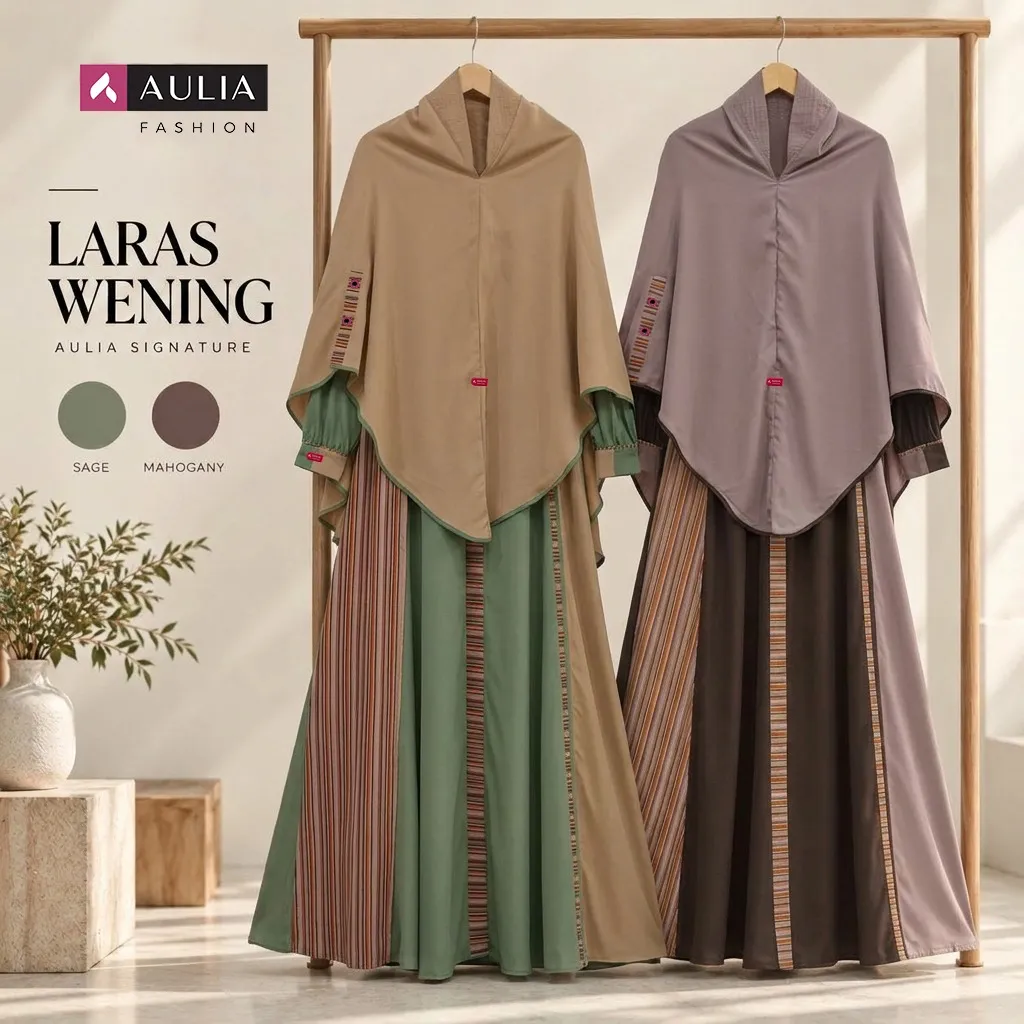 Pilihan warna Gamis Laras Wening