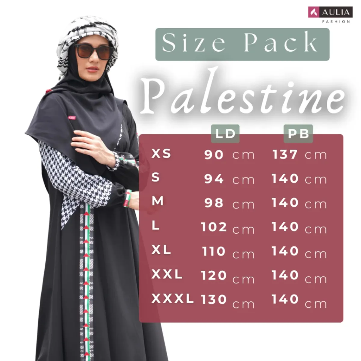 Size Pack Gamis Seragam Haji Umroh - Aulia Fashion