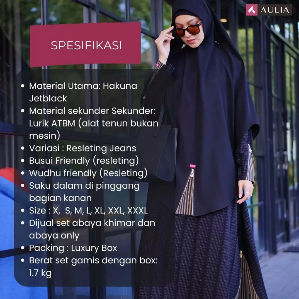 Spesifikasi Abaya Khadijah