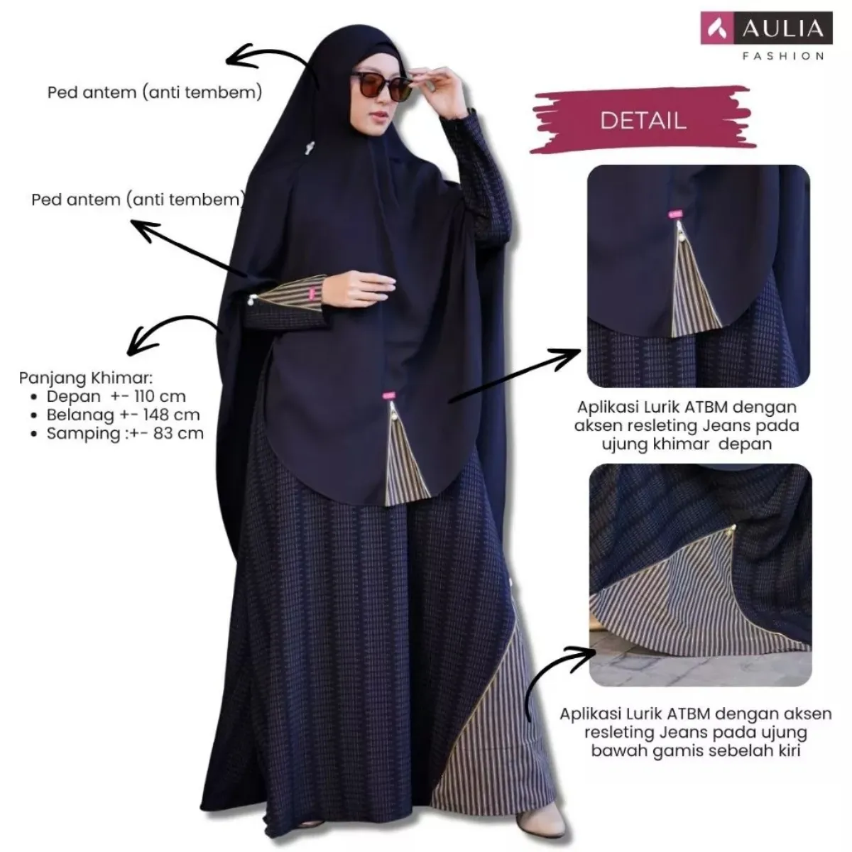 Detail Abaya Khadijah