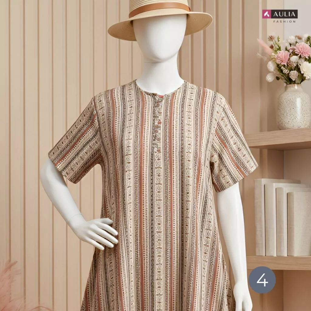 Daster Keren Emak-Emak HD4 Tone Gelap Berdiri