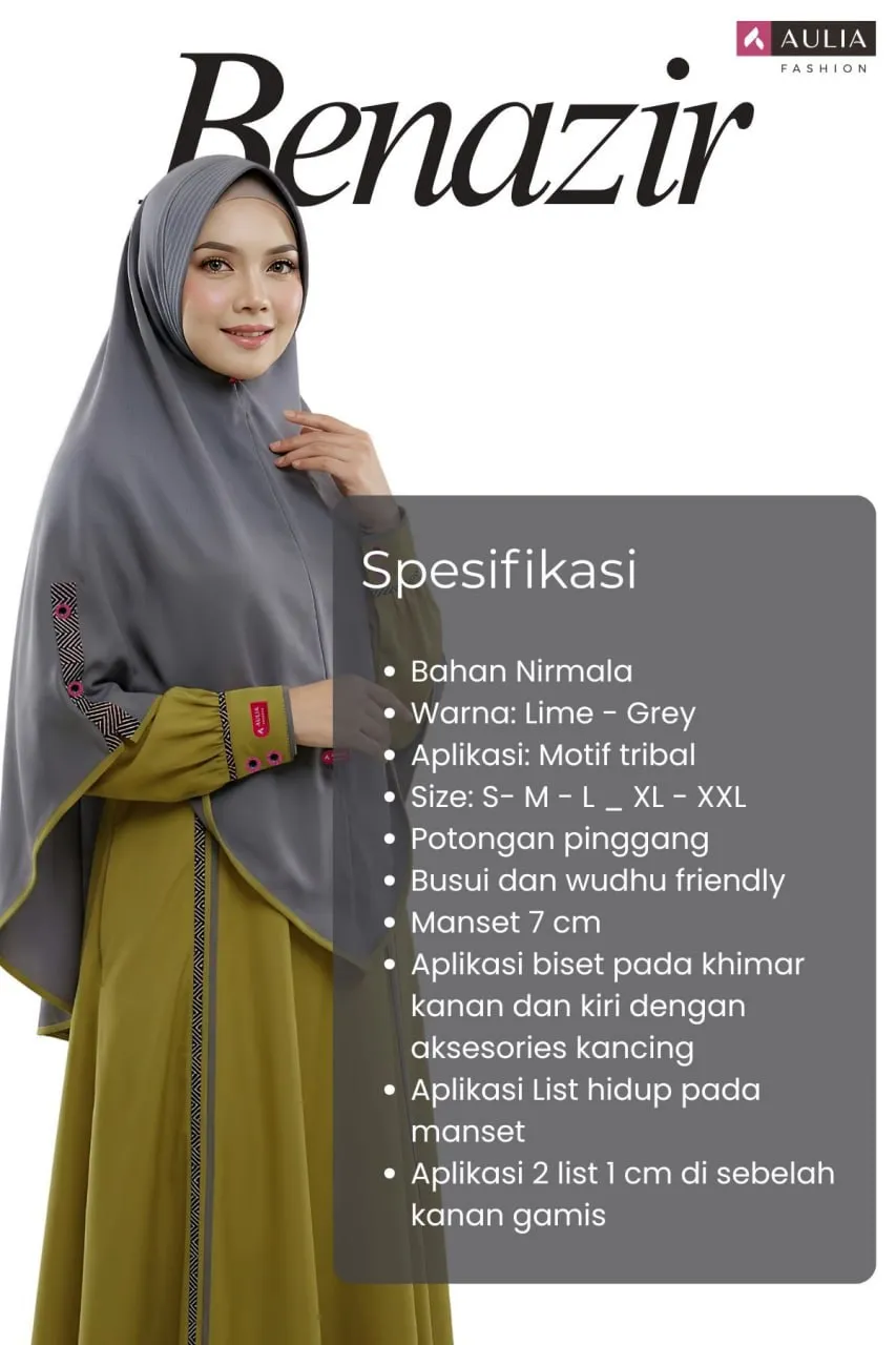 Spesifikasi Gamis Benazir