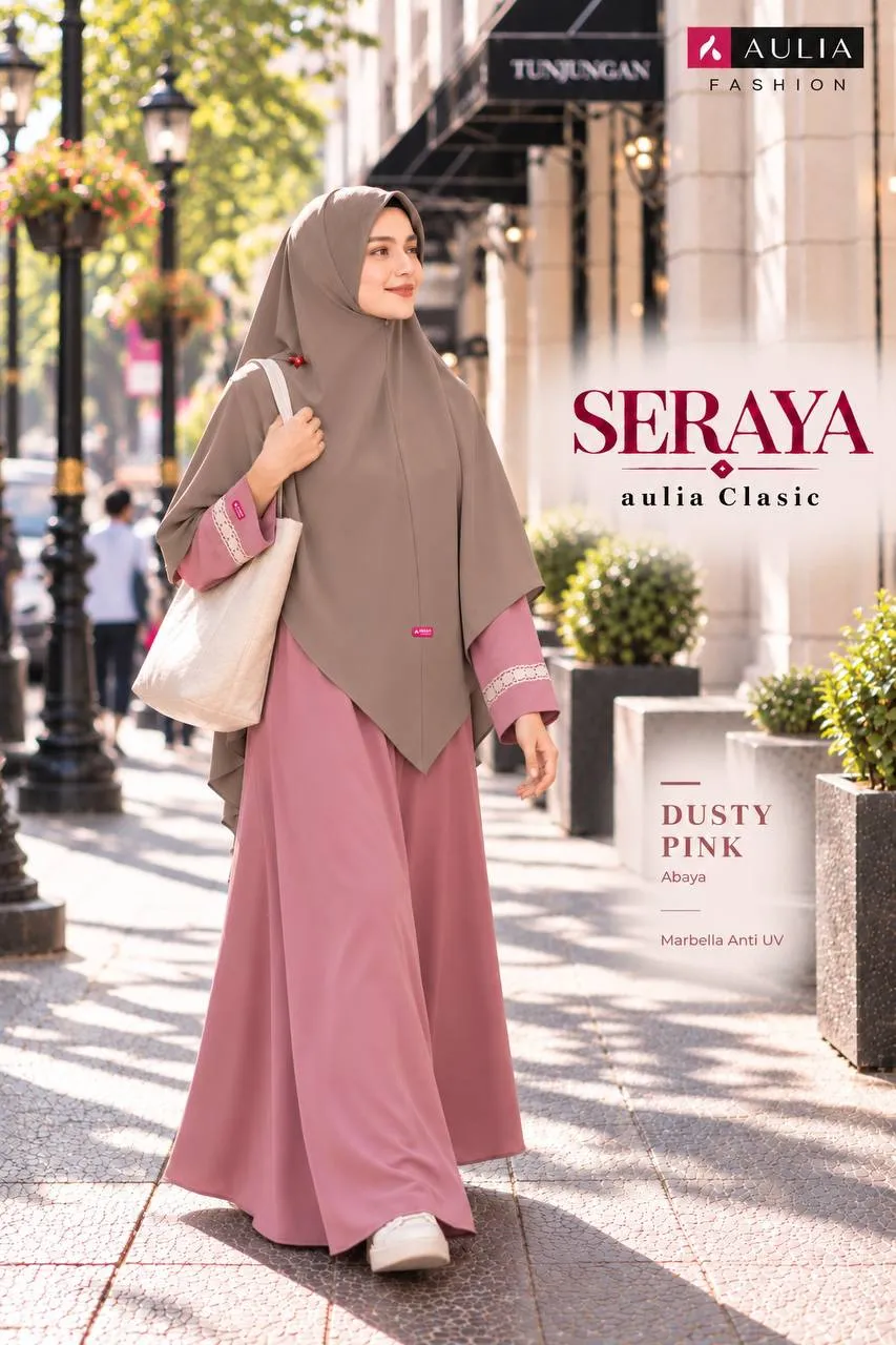 Detail potongan A-Line Gamis Seraya