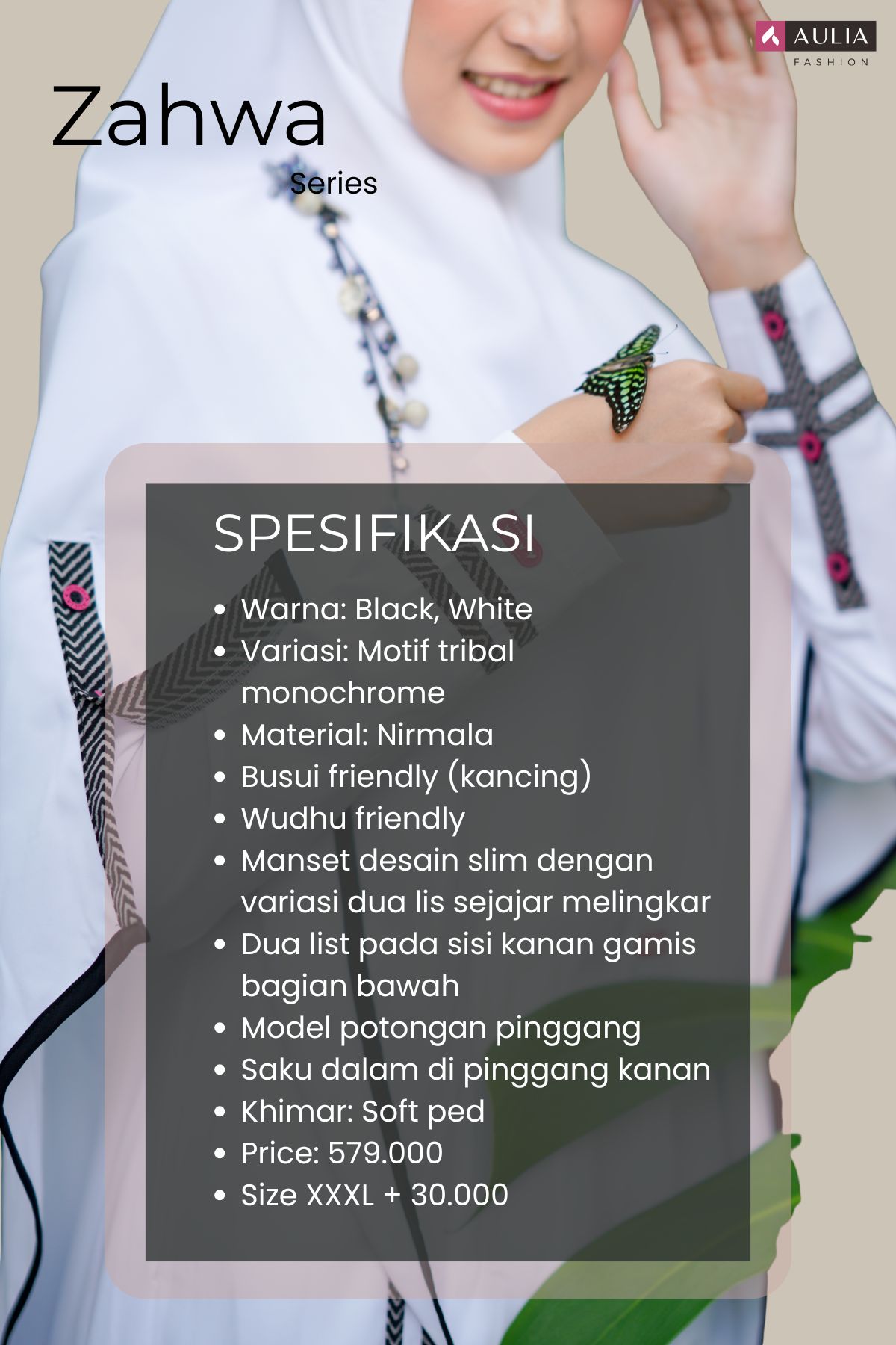 Spesifikasi Gamis Zahwa